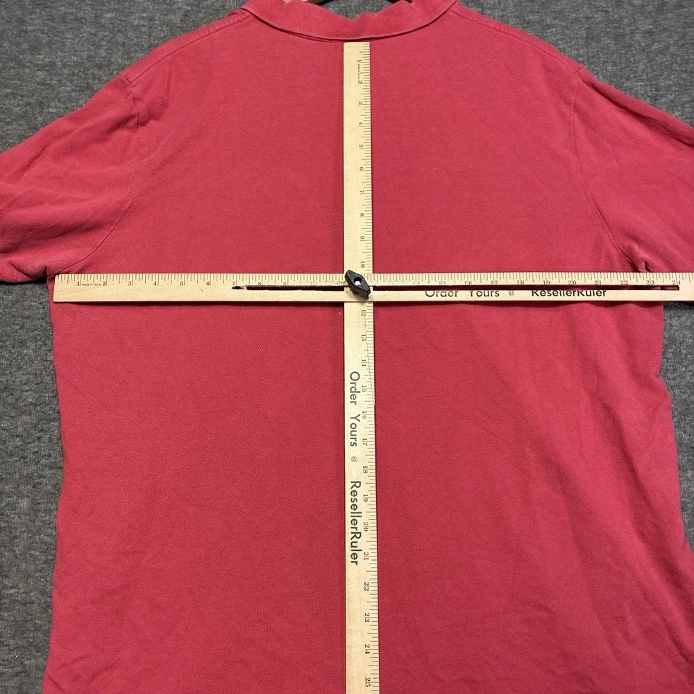 Polo Ralph Lauren Shirt Mens XL Red‎ Pony Golf Rugby Faded Y2K Baller Cotton
